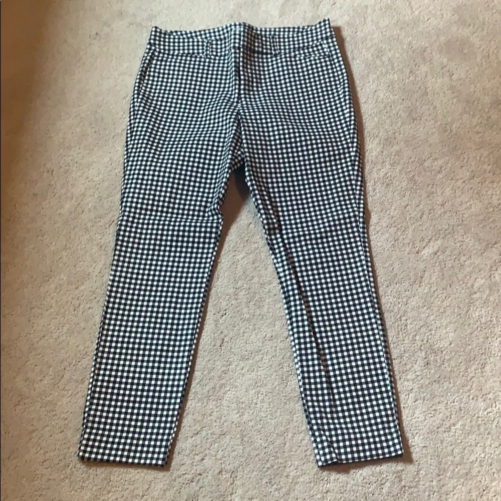 Gingham Print Pixie Pants